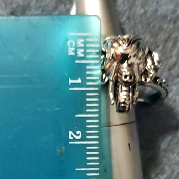 Bali Legacy Genuine Natural Diamond Ruby Elephant's Head Ring